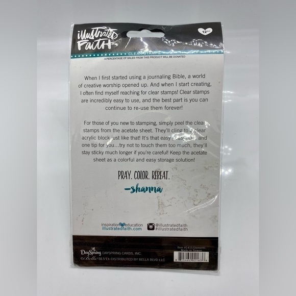 Clear Stamps Planner Bible Church Boarders Frames Texture Faith Hope Love God - Picture 5 of 5